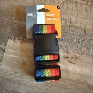 Pride Love Lewis N Clark Quick-release Rainbow Luggage Belt 2 x 81 In